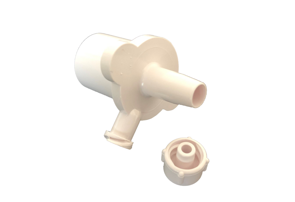 Reduce Your Deadspace! Endotrachial adapter w/Luer sample port